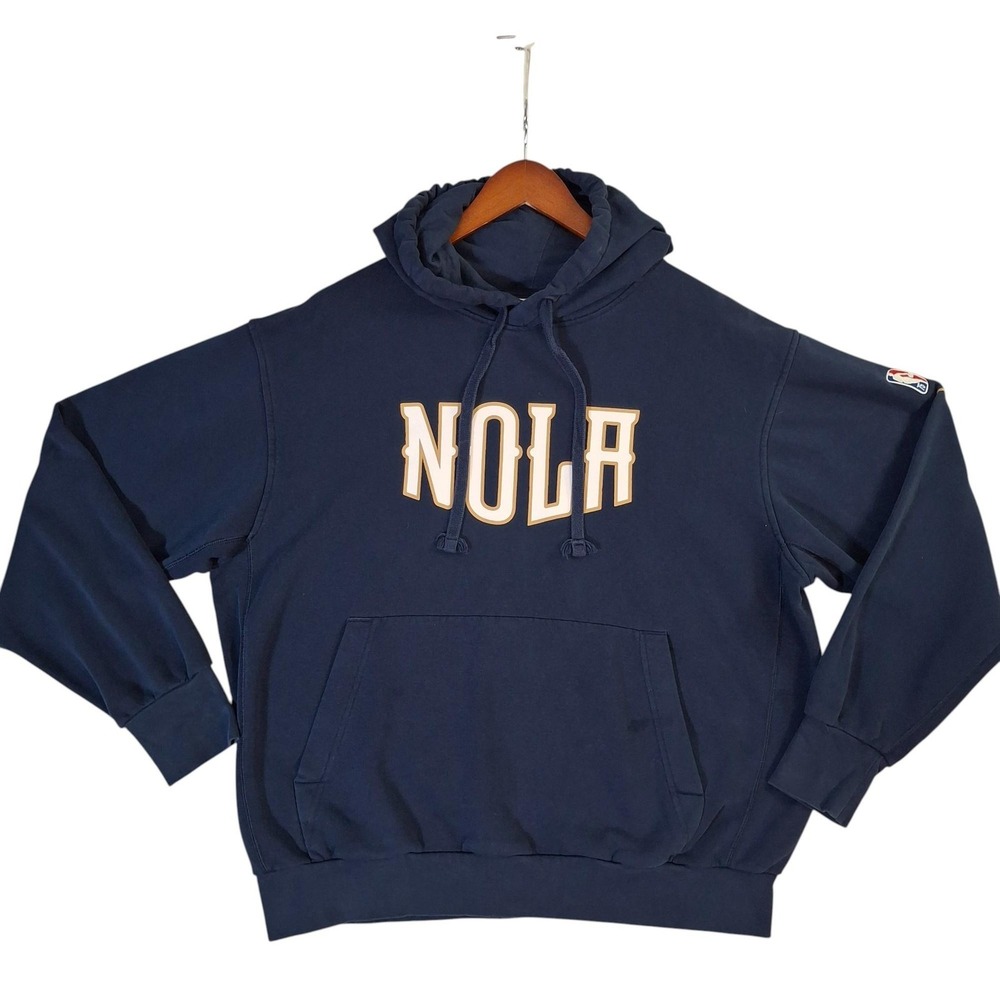 New Orleans Pelicans Hoodie Mens Large NBA Basketball Nike‎ Pullover Sweatshirt